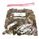 Lot of wheat cents, 860 pcs.