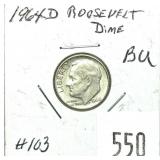 1964-D Roosevelt dime