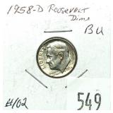 1958-D Roosevelt dime
