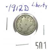 1912-D Liberty nickel