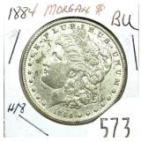 1884 Morgan dollar