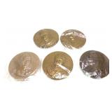 5- Presidential and Notable People table medals,
