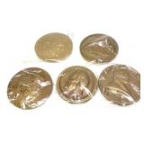 5- Presidential and Notable People table medals,