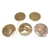 5- Presidential and Notable People table medals,