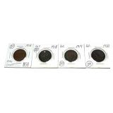 Lot of Canadian large cents, 4 pcs.