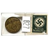German coin and stamp