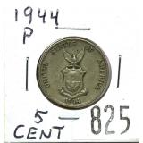 1944 Philippines 5 cents