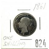 1861 British shilling
