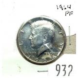 1964 Proof half dollar