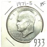 1971-S Eisenhower dollar, 40% silver