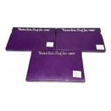 x3- 1987 Proof sets, -x3 sets, Sold by the piece,