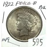 1922 Peace dollar