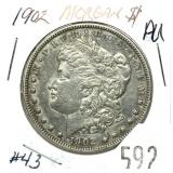 1902 Morgan dollar