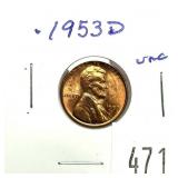 1953-D Lincoln cent
