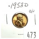 1953-D Lincoln cent