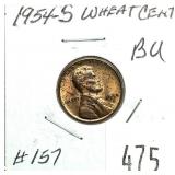 1954-S Lincoln cent