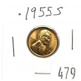 1955-S Lincoln cent