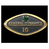 10K Yellow gold service tack pin, 1.4 grams