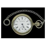 Waltham Model 1883 17-jewel 18 size sidewinder