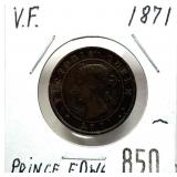 1871 Prince Edward Island penny