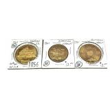 Lot of tokens, 3 pcs.