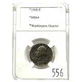 1968 Washington quarter