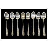 Set of sterling S. Kirk & Son "Repousse"