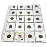 Lot of wheat cents, 40 pcs.