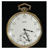 Elgin Model 3 15-jewel 12 size open face pocket