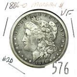 1886-O Morgan dollar