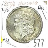 1887/6 Morgan dollar