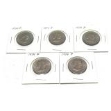 x5- Susan B. Anthony dollars, -x5 dollars, Sold by
