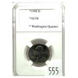 1968-D Washington quarter