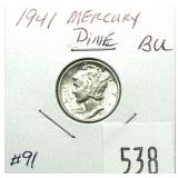 1941 Mercury dime