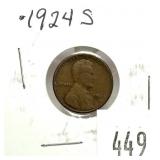 1924-S Lincoln cent