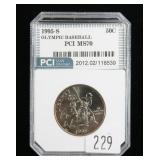 1995-S Olympic Baseball half dollar, PCI slab