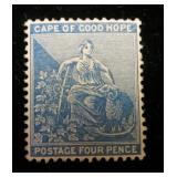 Cape of Good Hope 17, WMK 1, perf 14, CV $210