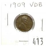 1909 VDB Lincoln cent