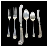 Set of 75 pcs. Steiff sterling silver 6-pc. place
