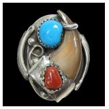 Sterling silver Southwestern design turquoise,
