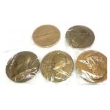 5- Presidential and Notable People table medals,