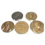 5- Presidential and Notable People table medals,