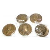 5- Presidential and Notable People table medals,