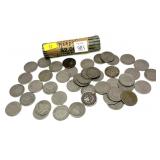 x45- Liberty nickels, mixed dates, -x45 nickels.