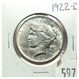 1922-D Peace dollar