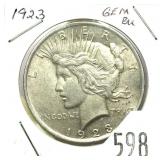 1923 Peace dollar