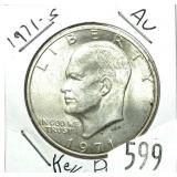 1971-S Eisenhower dollar, 40% silver