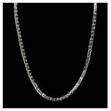 Sterling silver 24" chain necklace, new