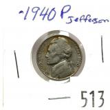 1940 Jefferson nickel