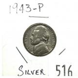 1943 Jefferson nickel, 35% silver